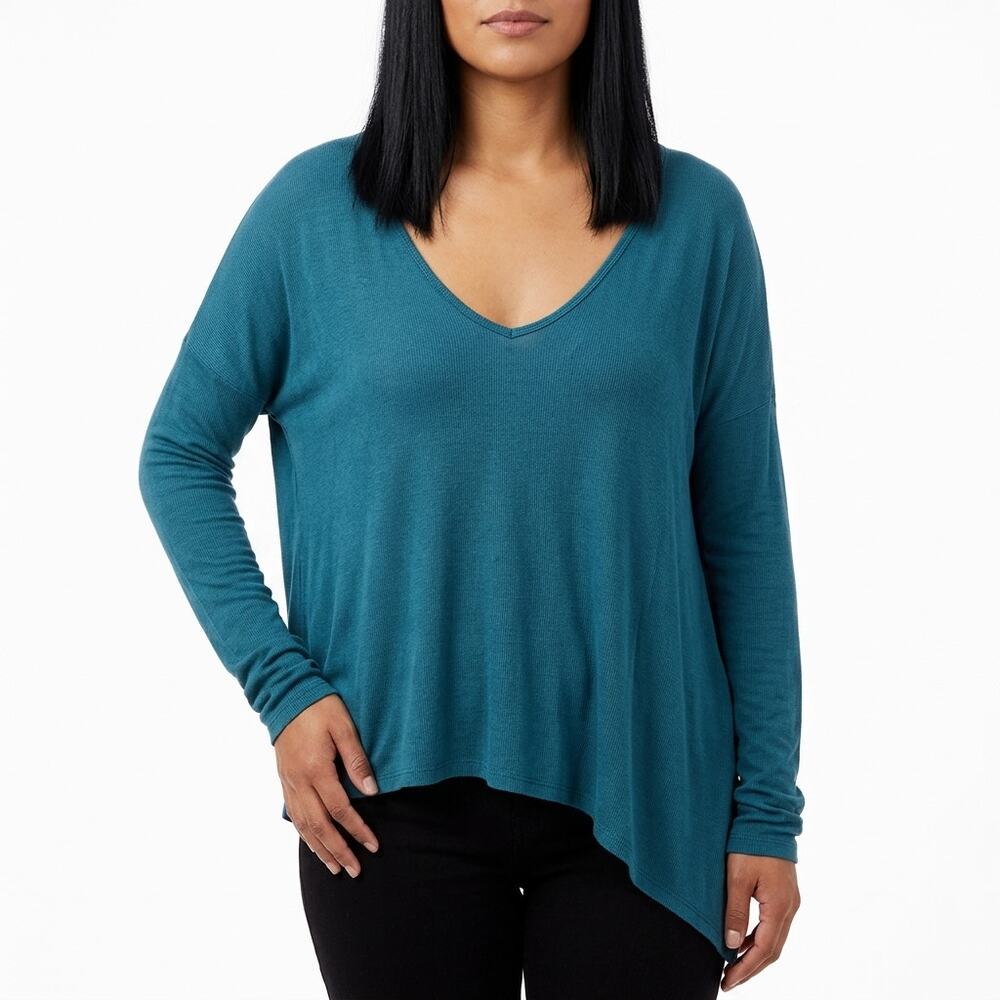 Free People Teal Lightweight Top Women Size S/P